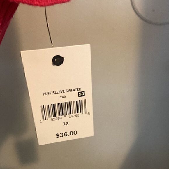 NWT Ophelia Rose puff sleeve sweater    F - Picture 4 of 7